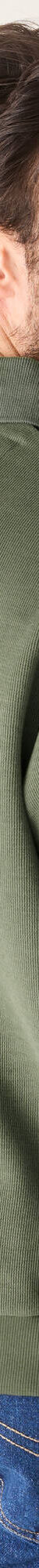 Sweat chaud col polo brodé poitrine maille côtelée (kaki clair) Sweat chaud col polo brodé poitrine maille côtelée (kaki clair)
